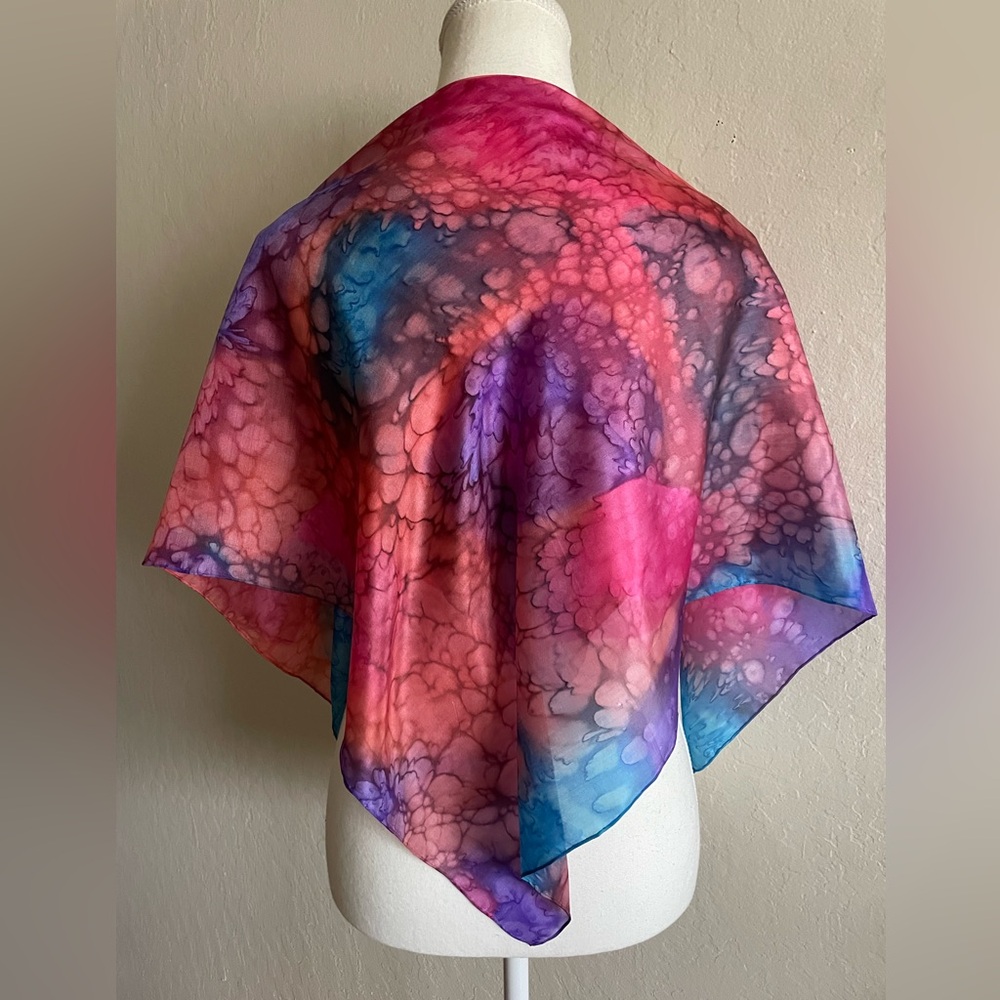 Colorful silk scarf